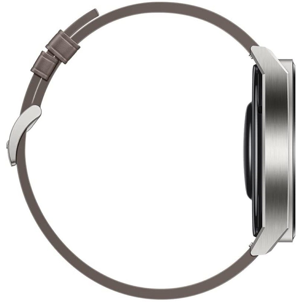mm Huawei 3 - gray leather Pro 46 Smartwatch GT Watch Smartwatch - grau Titanium