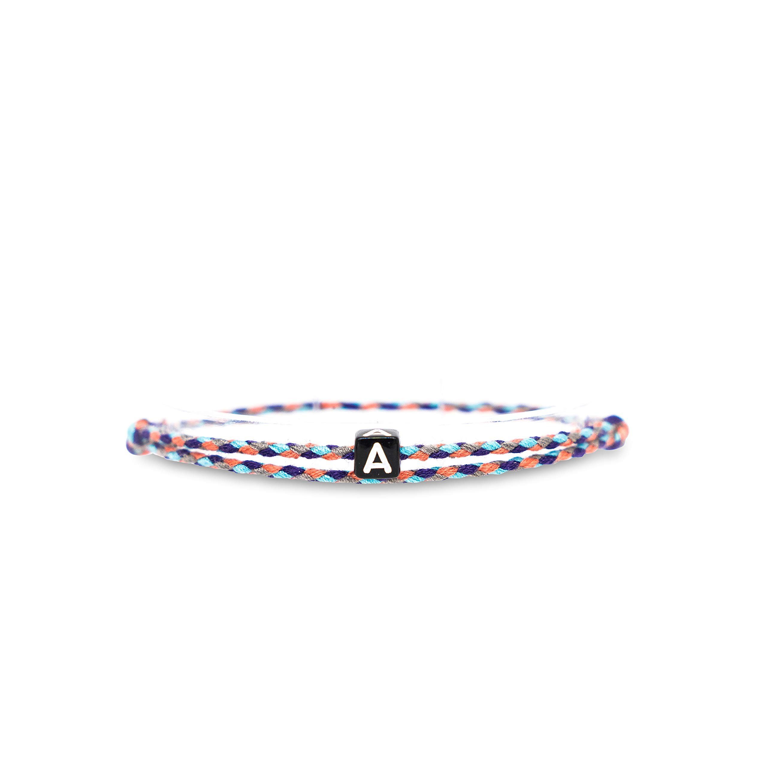 Made by Nami Freundschaftsarmband Surfer-Armband Personalisiert mit Buchstabe Damen Herren, Pärchen-Armband individualisiert, beste Freundin Freundschaftsarmband