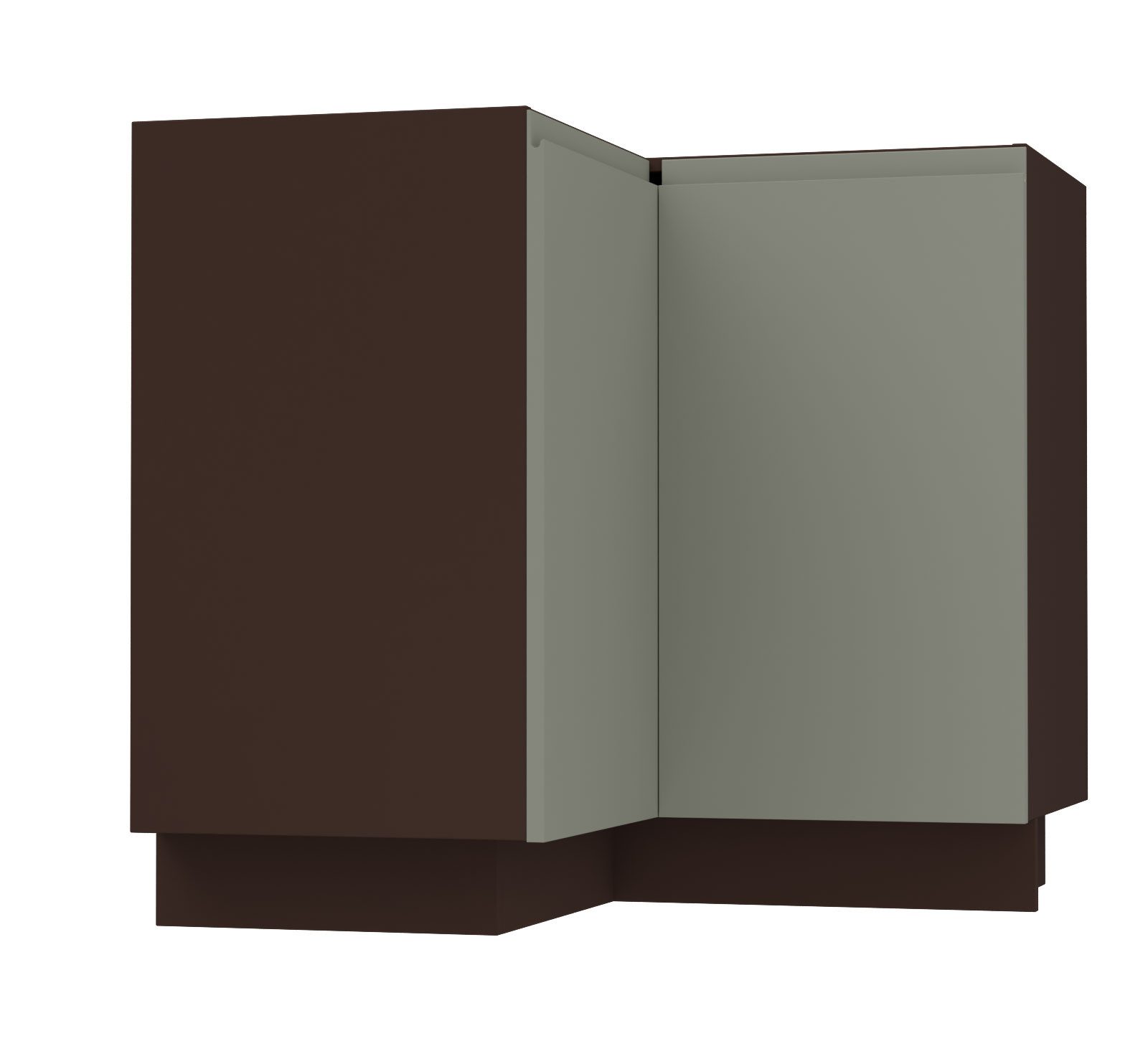 Feldmann-Wohnen Unterschrank Avellino (D12/90, 2-türiger Eckunterschrank günstig online kaufen