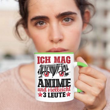 Trendation Tasse Anime Tasse Geschenk Anime-Liebhaber Geschenkidee Ich Mag Anime Und Vi