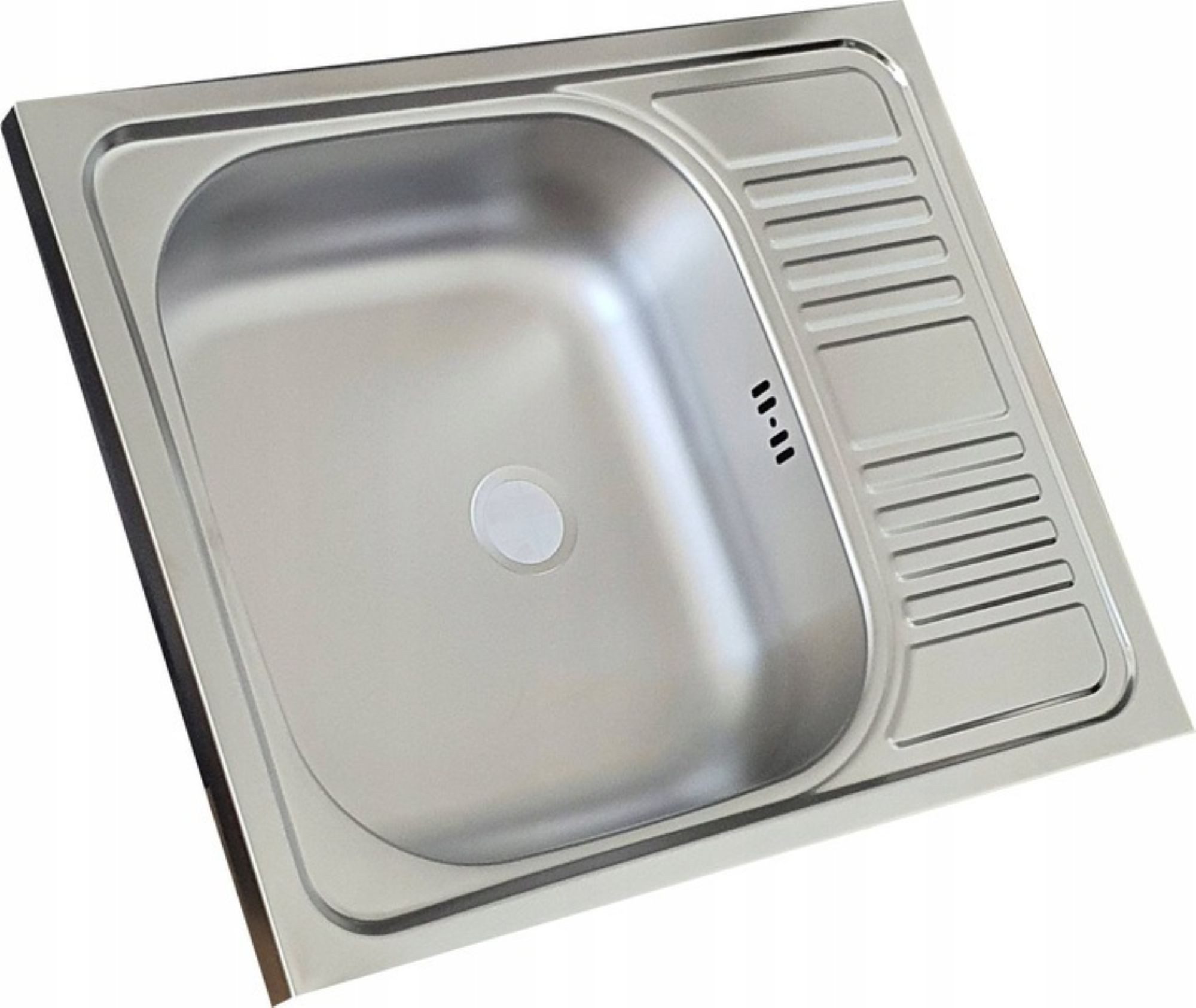 STAMAR Spülenschrank Küchenschrank 60cm Eiche Gold Spüle Abtropf Armatur Chrom Set Kompakt Standschrank 50cm Tiefe Siphon Geschirrspüler Komplett Montagefertig – Bild 5 von 5
