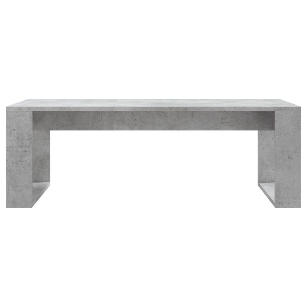 | Couchtisch Couchtisch Holzwerkstoff vidaXL Betongrau cm (1-St) 102x50x35 Betongrau Betongrau