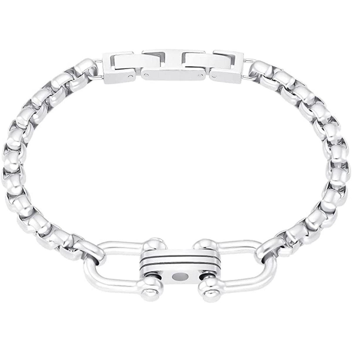 echtes Must-Have s.Oliver für Armband Trendiges stilvollen 2033928, Accessoire- den ein Mann Edelstahl,