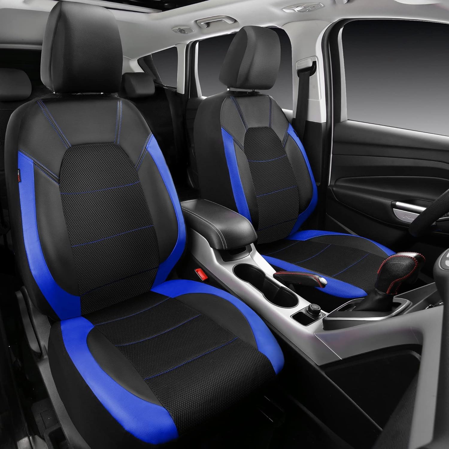 GarveeMore Autositzbezug Universal 9 Stück Autositzbedeckungen Vollständiges Set 5-Sitz