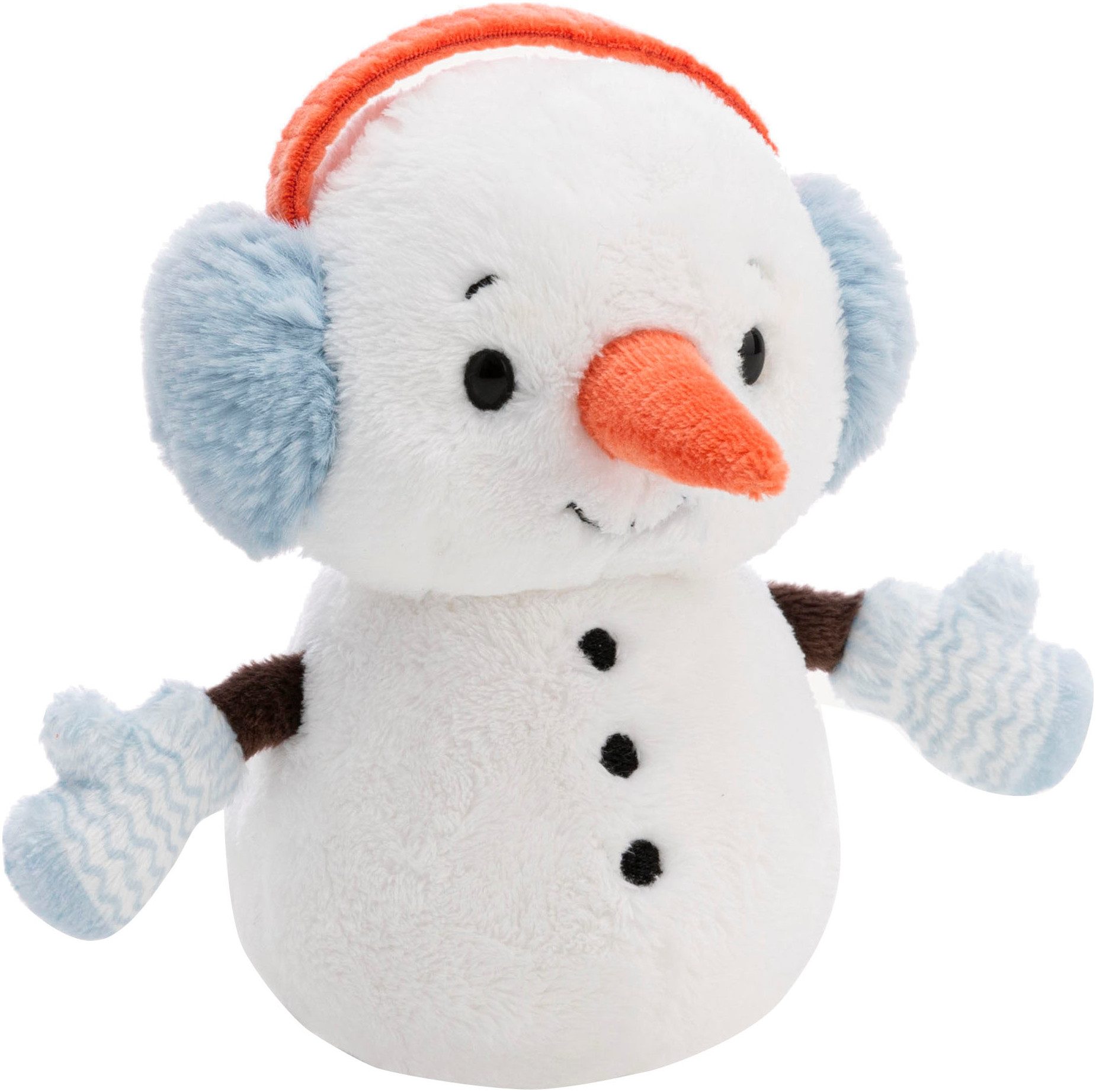 Nici Plüschfigur Winter, Schneemann, 15 cm, enthält recyceltes Material günstig online kaufen