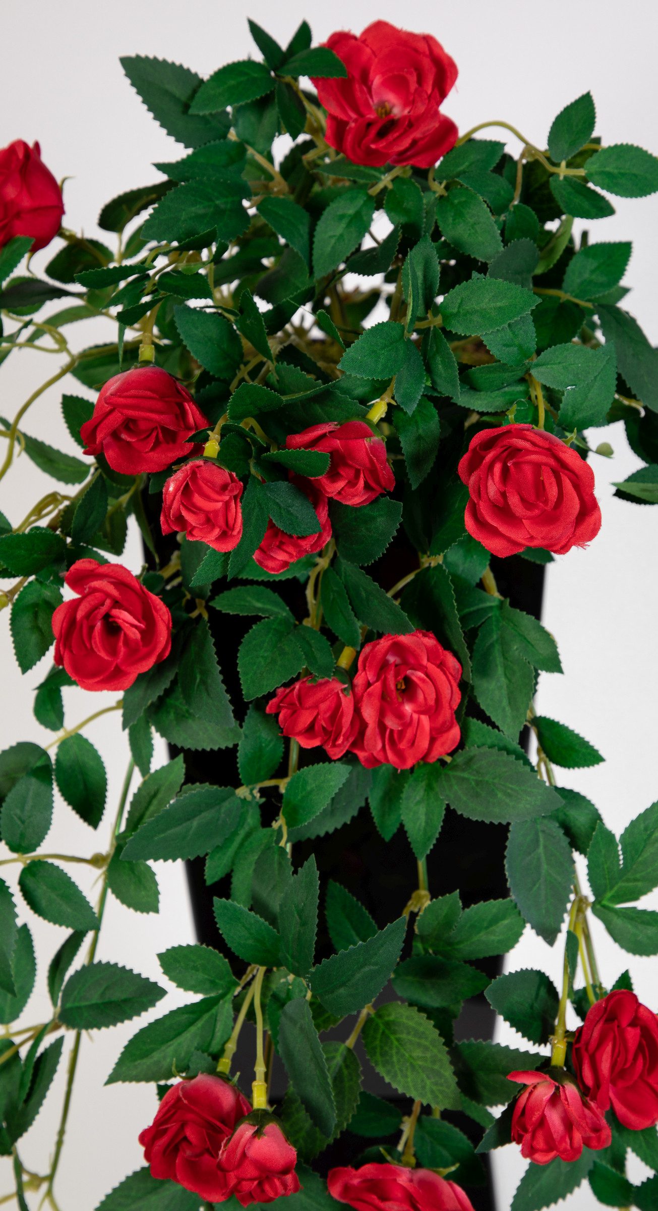 Kunstranke Rosenranke 62cm ZF Kunstpflanzen Kunstblumen künstliche Blumen Rosen, Seidenblumen Roß, Höhe 62 cm, Rot