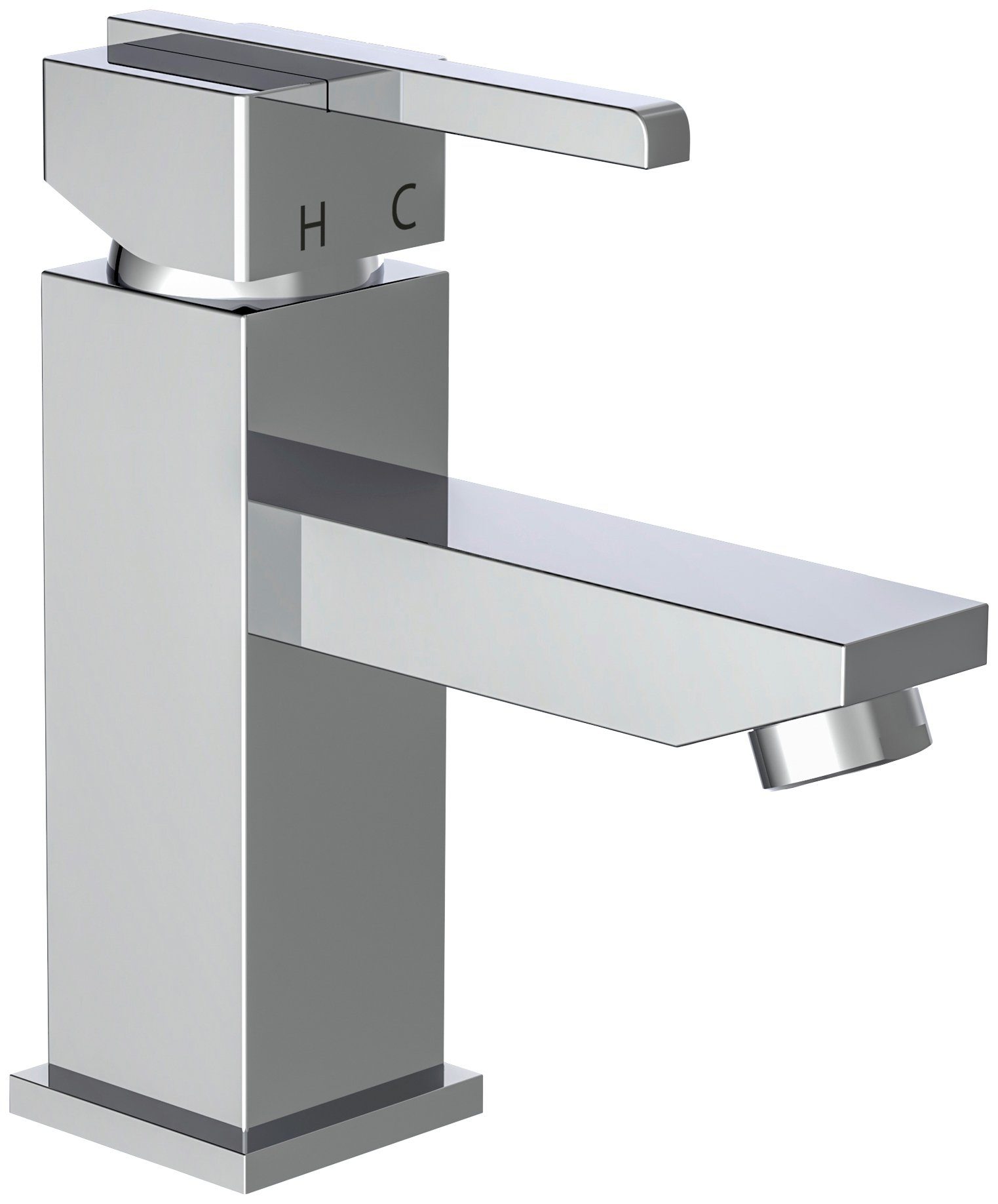 Schütte Waschtischarmatur Frog mit Zugstange, mit Ablaufgarnitur, Mischbatterie, Chrom