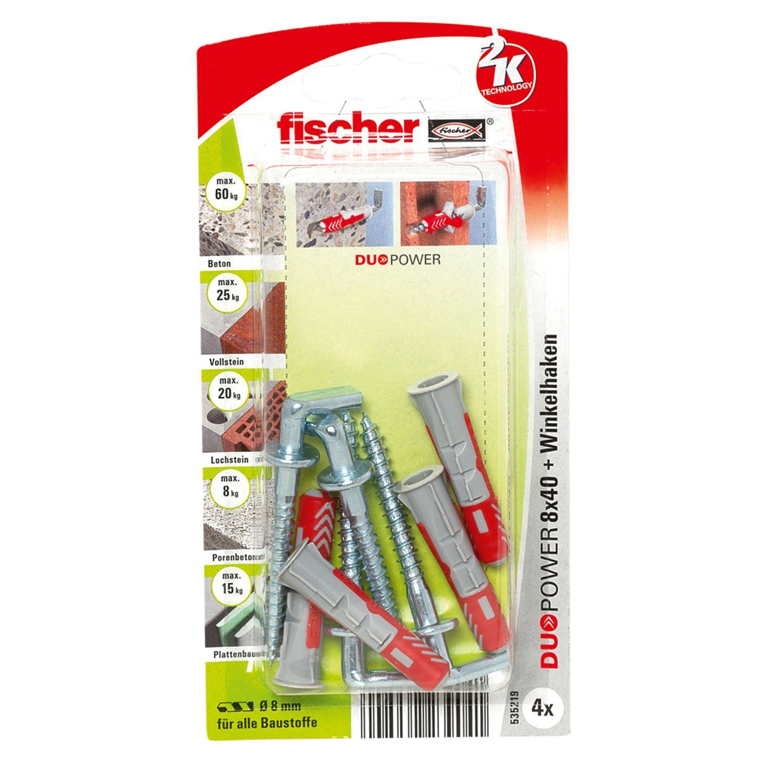 Fischer Befestigungstechnik Universaldübel »Duopower«, (4-tlg) online ...