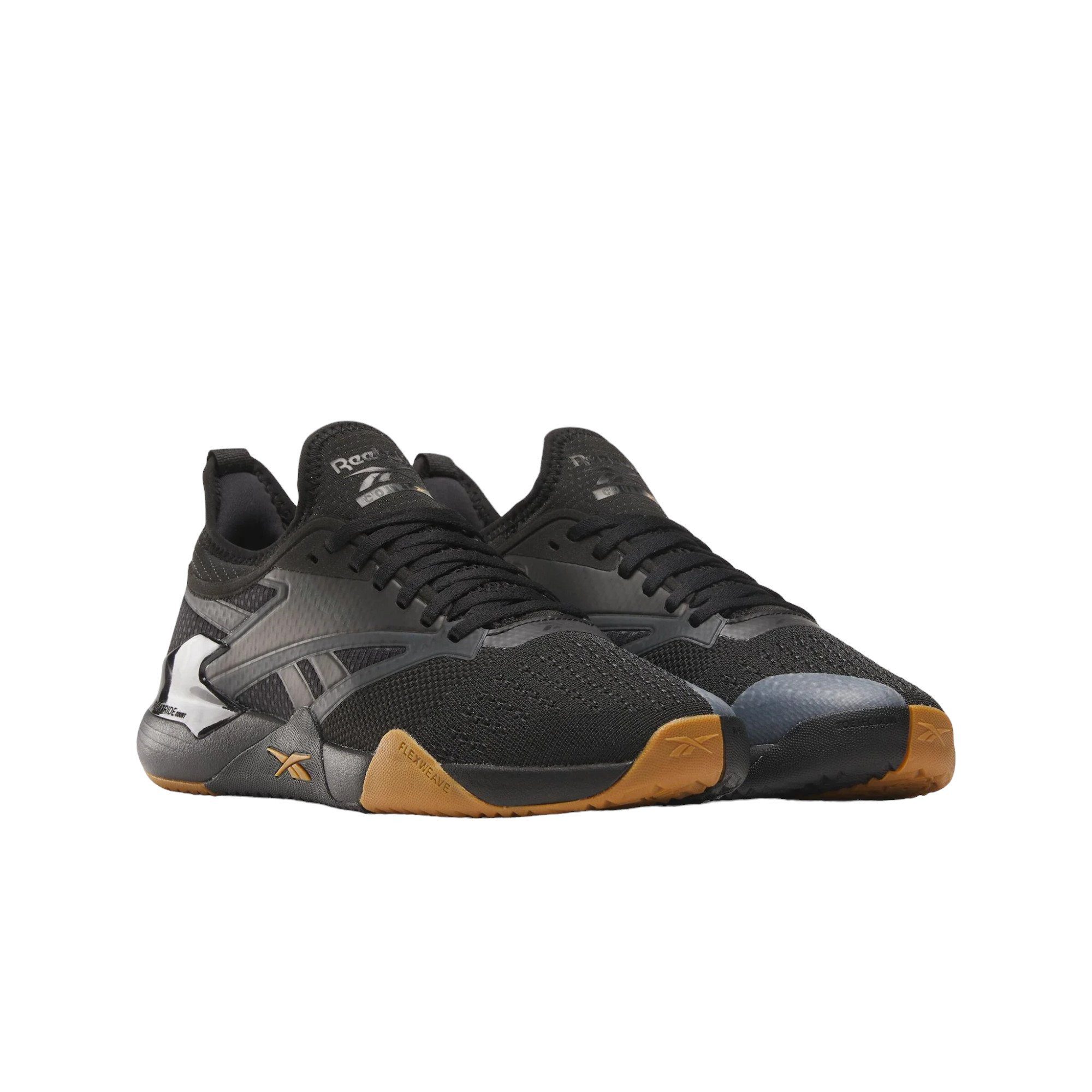 Reebok Hallen-Indoorschuhe Nano Court schwarz/gold Herren Tennisschuh