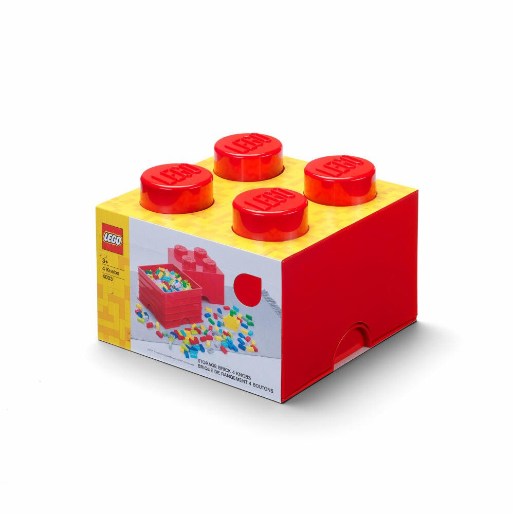 NHG Aufbewahrungsbox LEGO Storage Brick 4 - Red