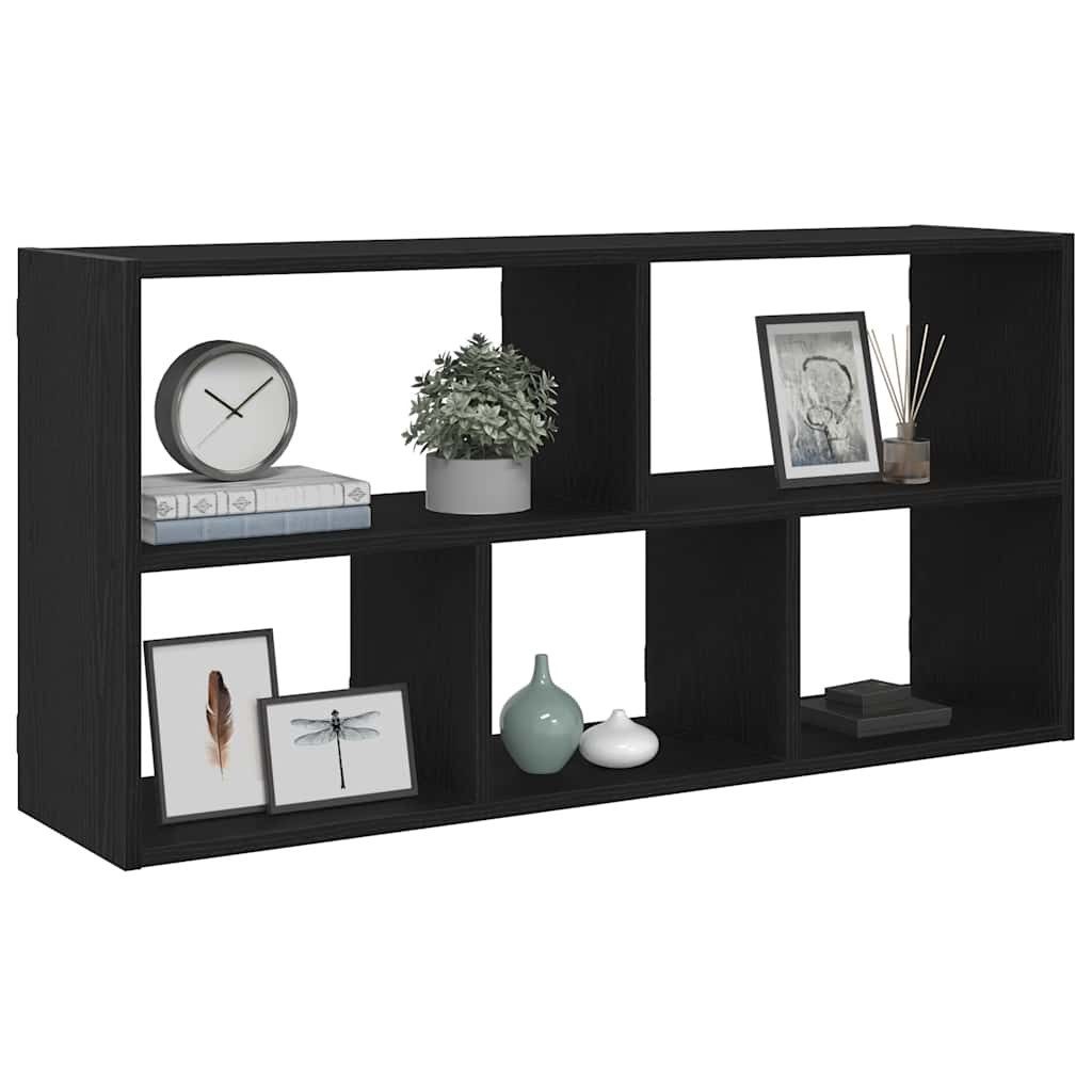 vidaXL Regal Wandregal Schwarz Eichen-Optik 100x25x50 cm Holzwerkstoff, 1-tlg. – Bild 4 von 5