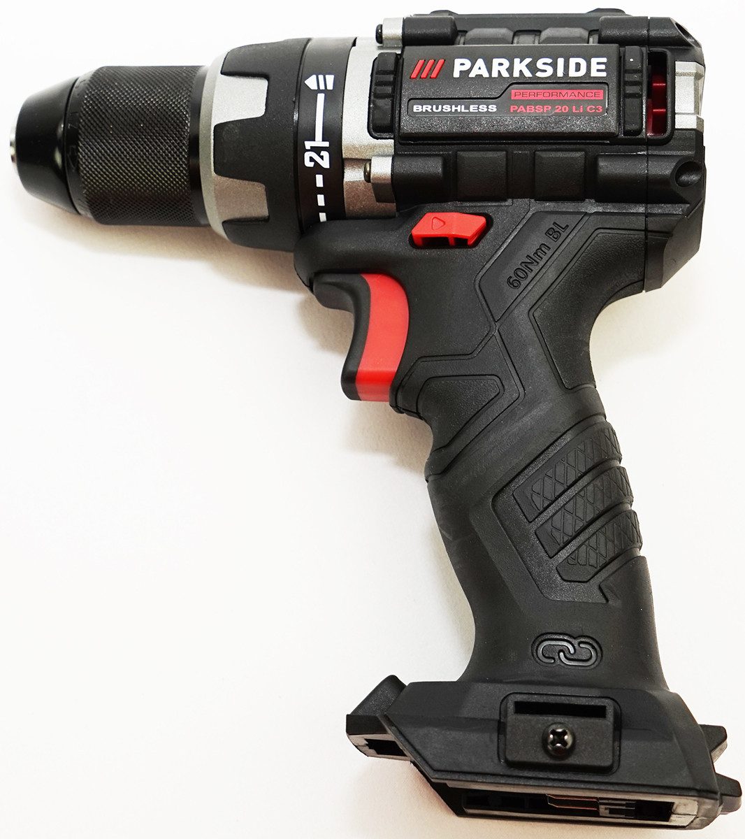 PARKSIDE PERFORMANCE® Akku-Bohrschrauber 20 V PABSP 20 Li C3, inkl. Akku (2Ah) und Ladegerät (2,4A) 1 Stück, 20 V, max. 2000,00 U/min