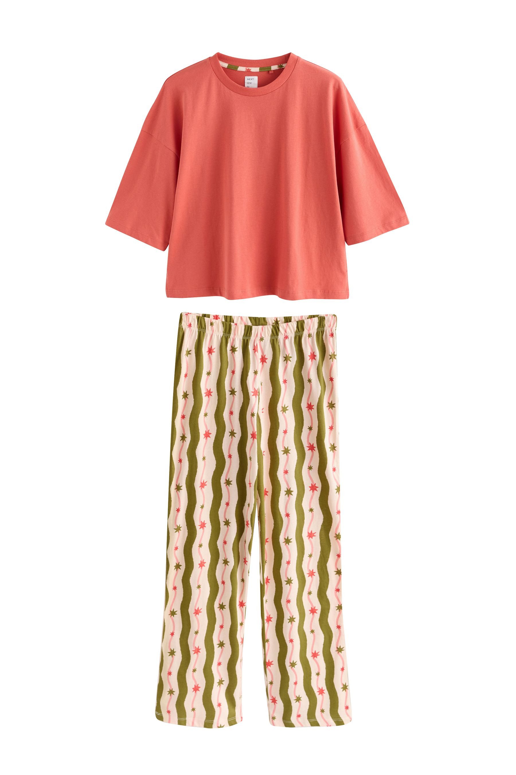 Next Pyjama Kurzärmeliger Baumwoll-Pyjama (2 tlg)