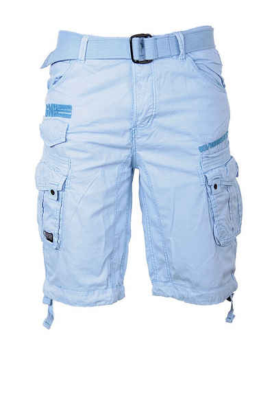 Geographical Norway Шорты Herren Cargo Шорты kurze Hose Short Bermuda Knielang Gürtel Sommer