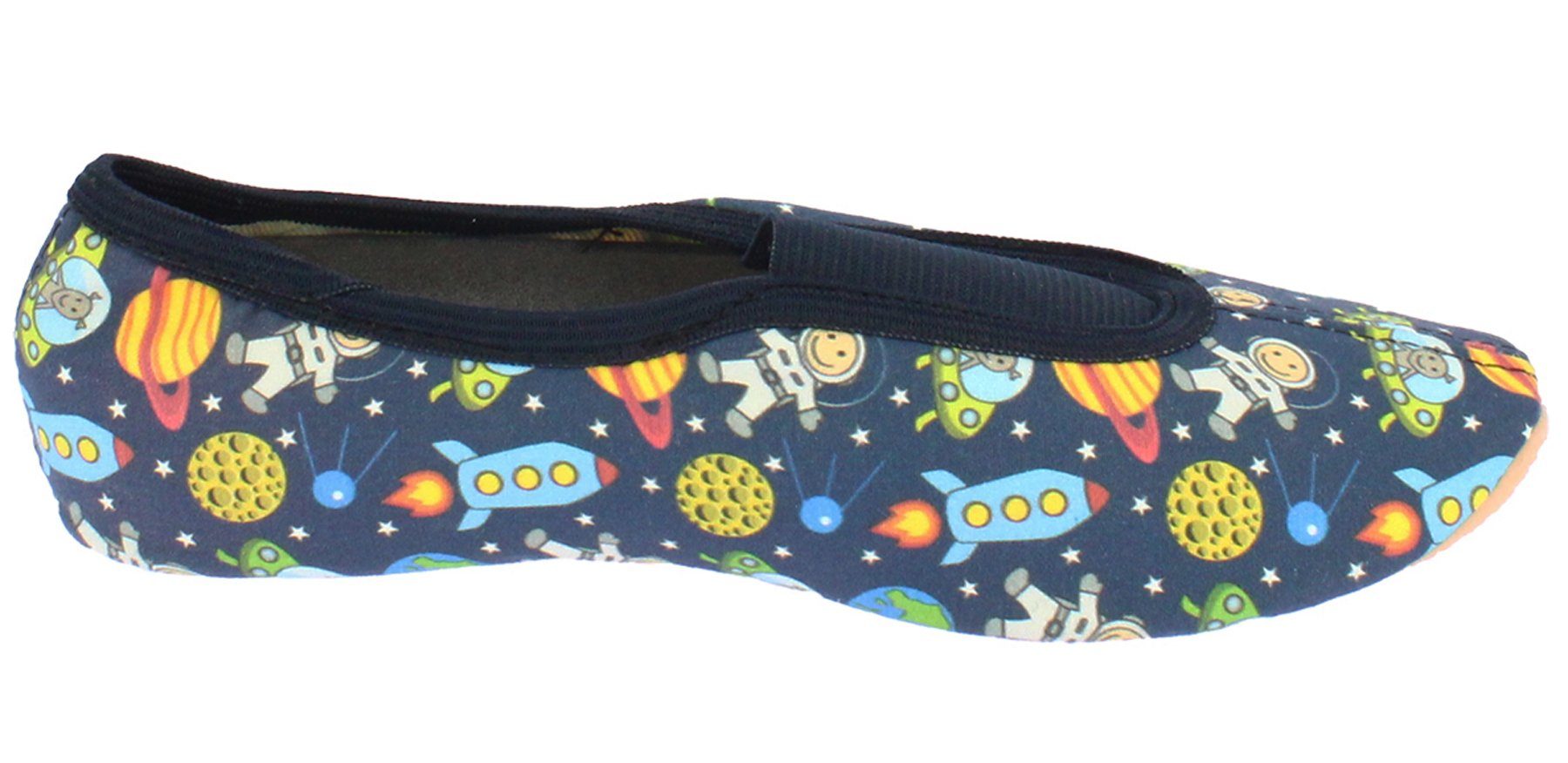 Beck Schläppchen Space mit Ristgummi Gymnastikschuh (Barfußschuhe, für schmale Füße und kleine Kinder besonders geeignet, ab Gr. 18/19 verfügbar) atmungsaktive  – Bild 5 von 5
