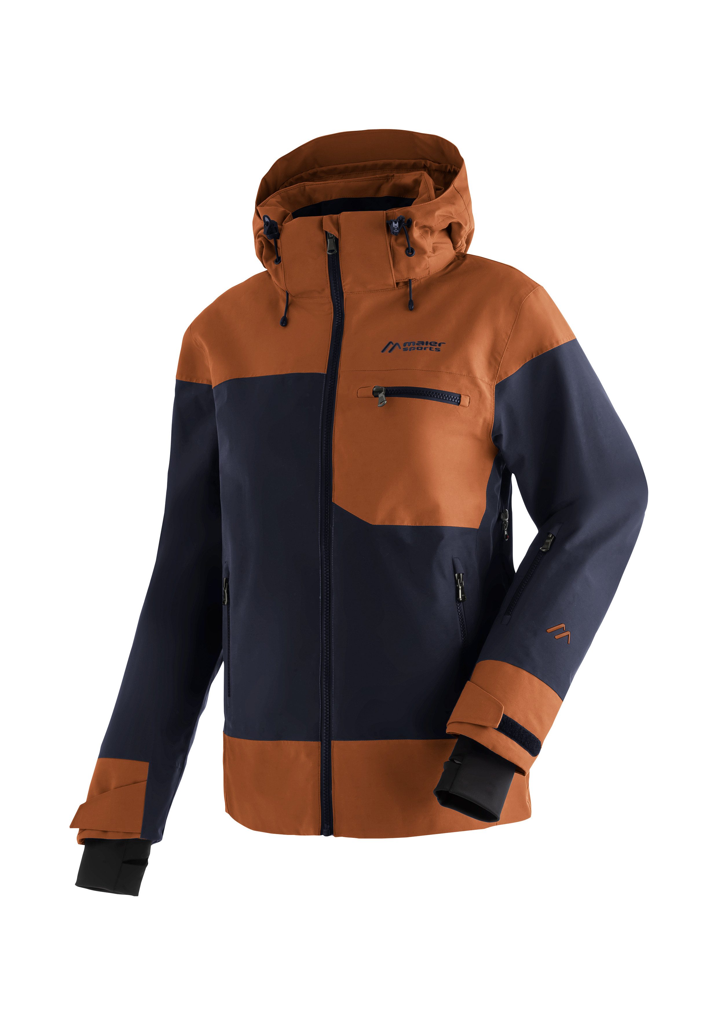 Maier Sports Skijacke Backline rostbraun und für W Technische Piste Skijacke Freeride