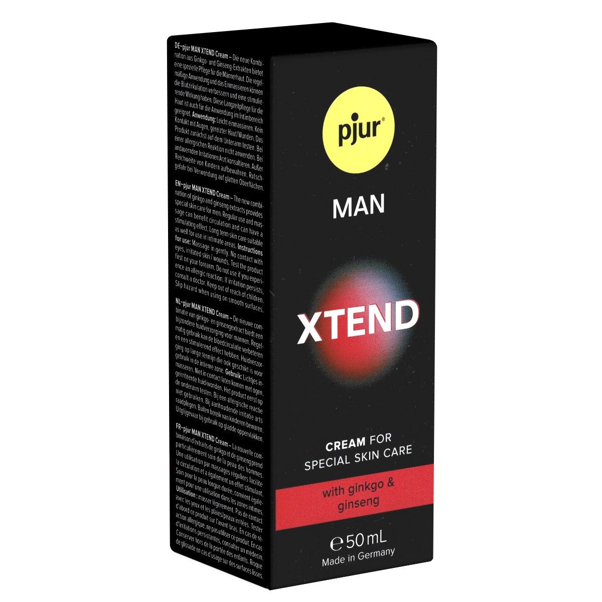 pjur Stimulationsgel MAN Xtend Cream for men, Tube mit 50ml, 1-tlg., Creme für Männer mit Gingko und Ginseng