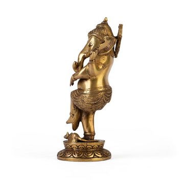 bodhi Dekofigur Tanzender Ganesha Statue, Messing, 28 cm