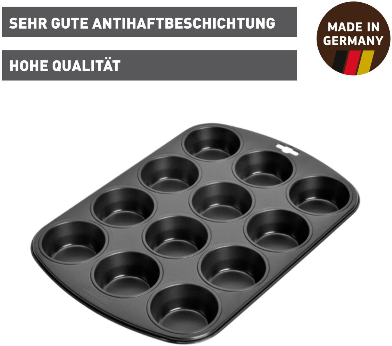 Kaiser Backformen Muffinform Inspiration, (1-tlg), für 12 Muffins oder Cupcakes, Made in Germany