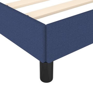 vidaXL Bett Bettgestell Blau 120x190 cm Stoff