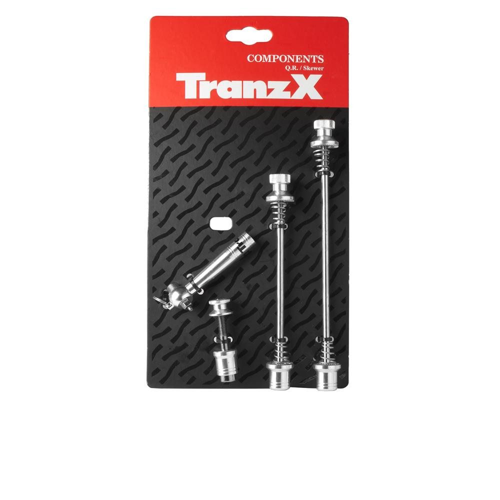 TRANZ X Laufrad TransX Schnellspanner Set mit Spezialschlüssel silber