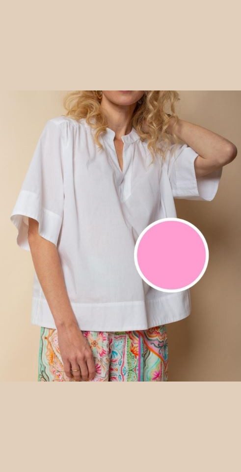 Emily Van Den Bergh Hemdbluse Bluse EMILY VAN DEN BERGH pink