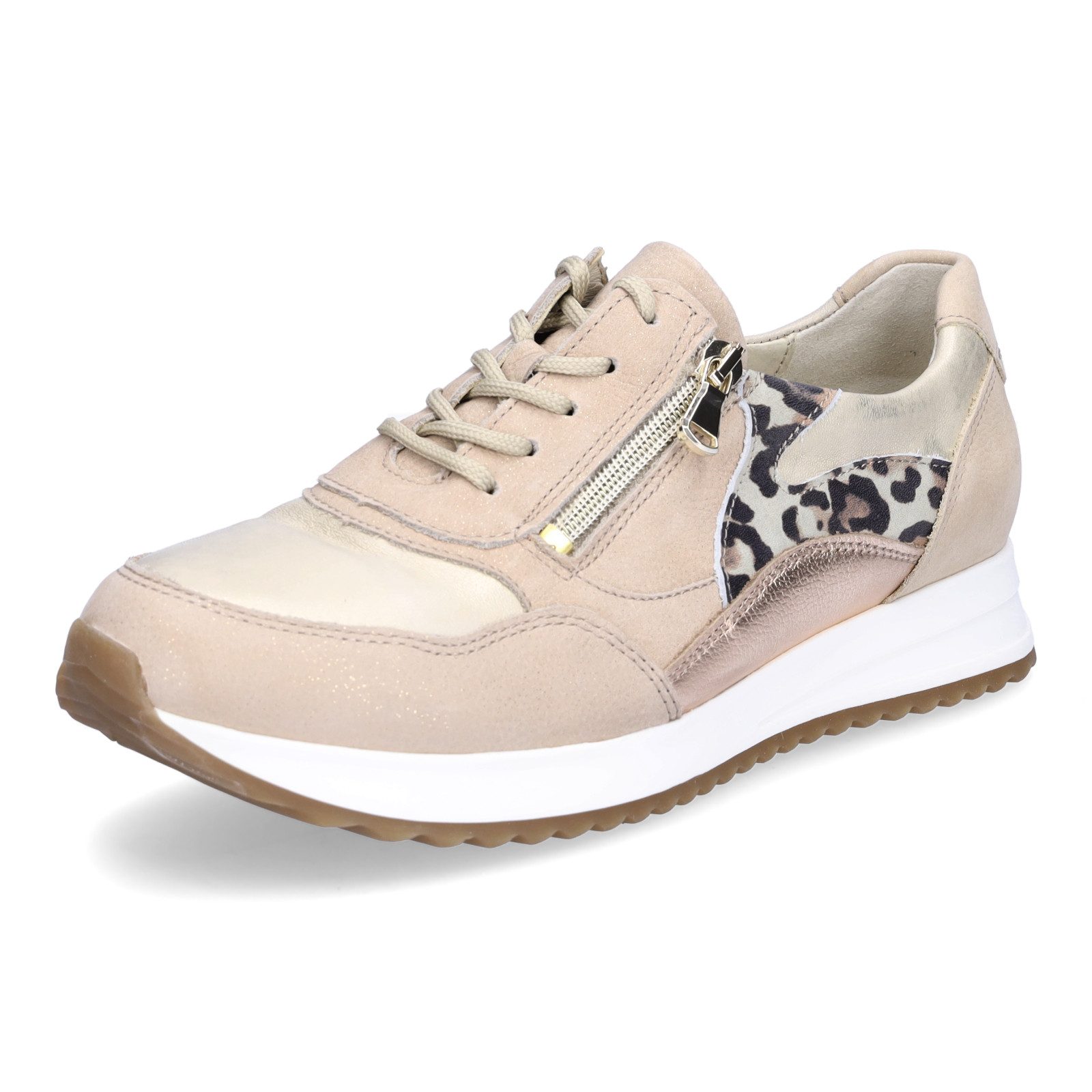 Waldläufer Damen Sneaker Vicky beige leo Sneaker