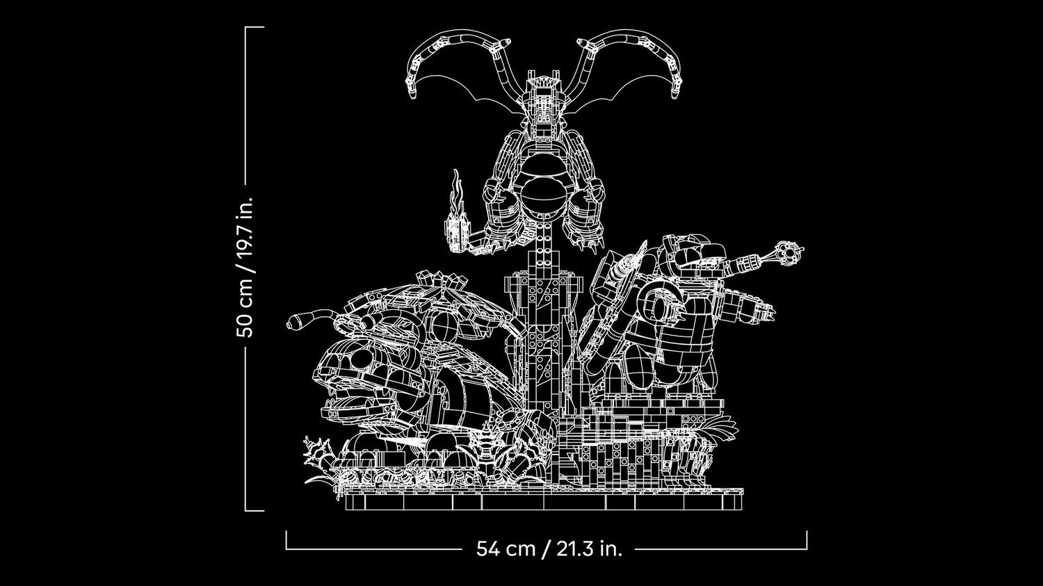 LEGO® Pokémon 72153 Bisaflor, Glurak und Turtok Spielbausteine, (Set, 6838 St., Set)