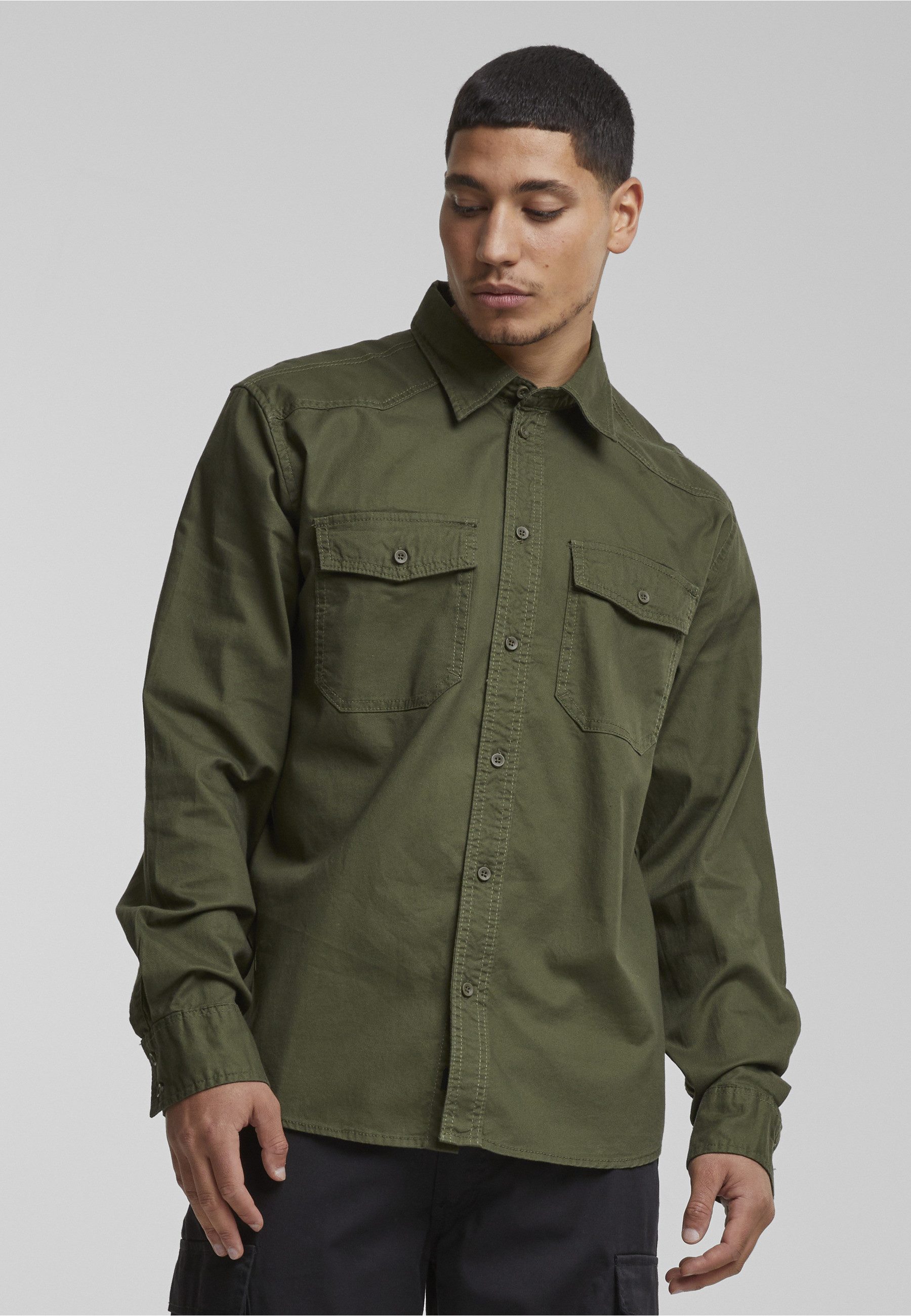 Brandit Langarmshirt Brandit Herren Flanellshirt (1-tlg)