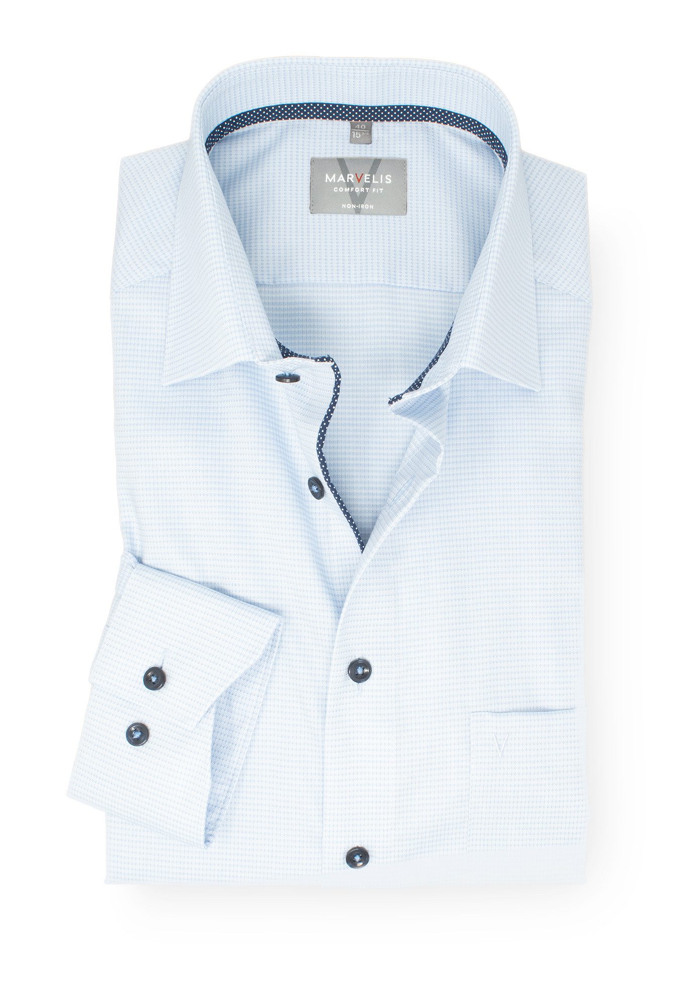 MARVELIS Businesshemd Comfort Fit bequeme Schnittführung günstig online kaufen