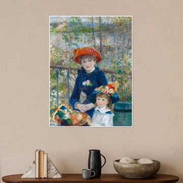 Posterlounge Poster Pierre-Auguste Renoir, Zwei Schwestern, Malerei