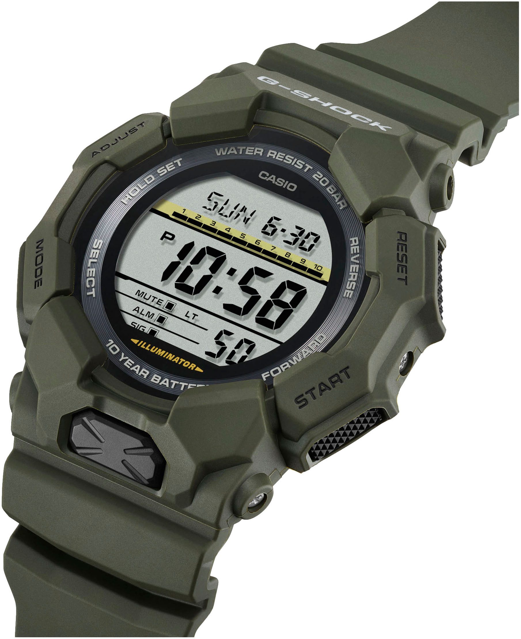 CASIO G-SHOCK Chronograph GD-010-3ER, Quarzuhr, Armbanduhr,Herrenuhr, digit günstig online kaufen