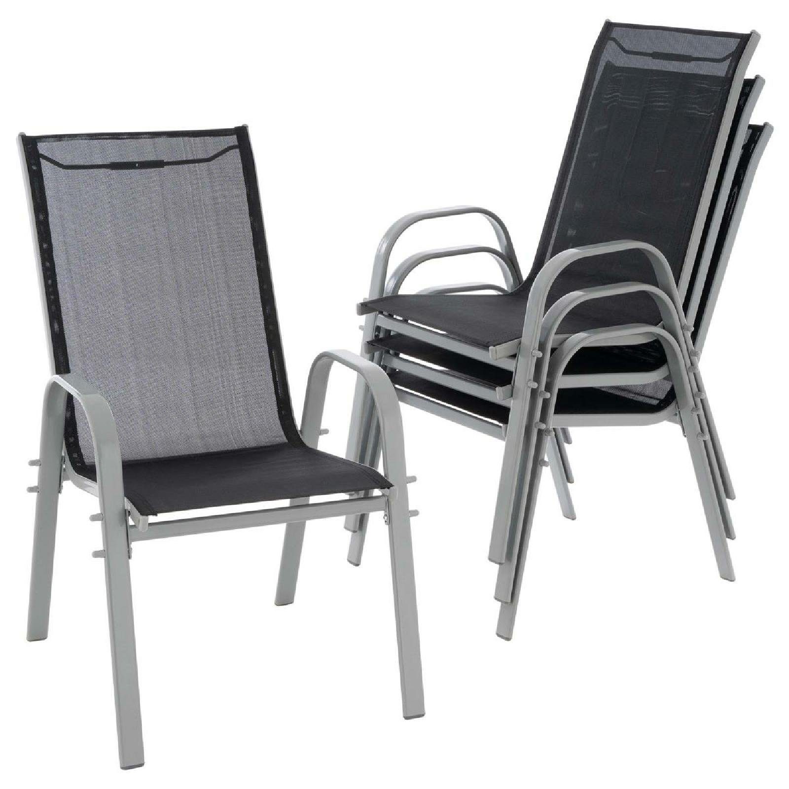 VCM Gartenstuhl 4er Stapelstuhl Gartenstuhl Outdoor günstig online kaufen