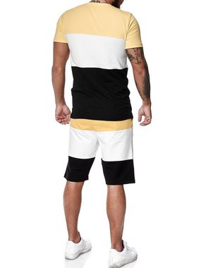 OneRedox Jogginganzug 1465C (Shortanzug Trainingsanzug Streetwear, 2-tlg., im modischem Design), Fitness Freizeit Casual