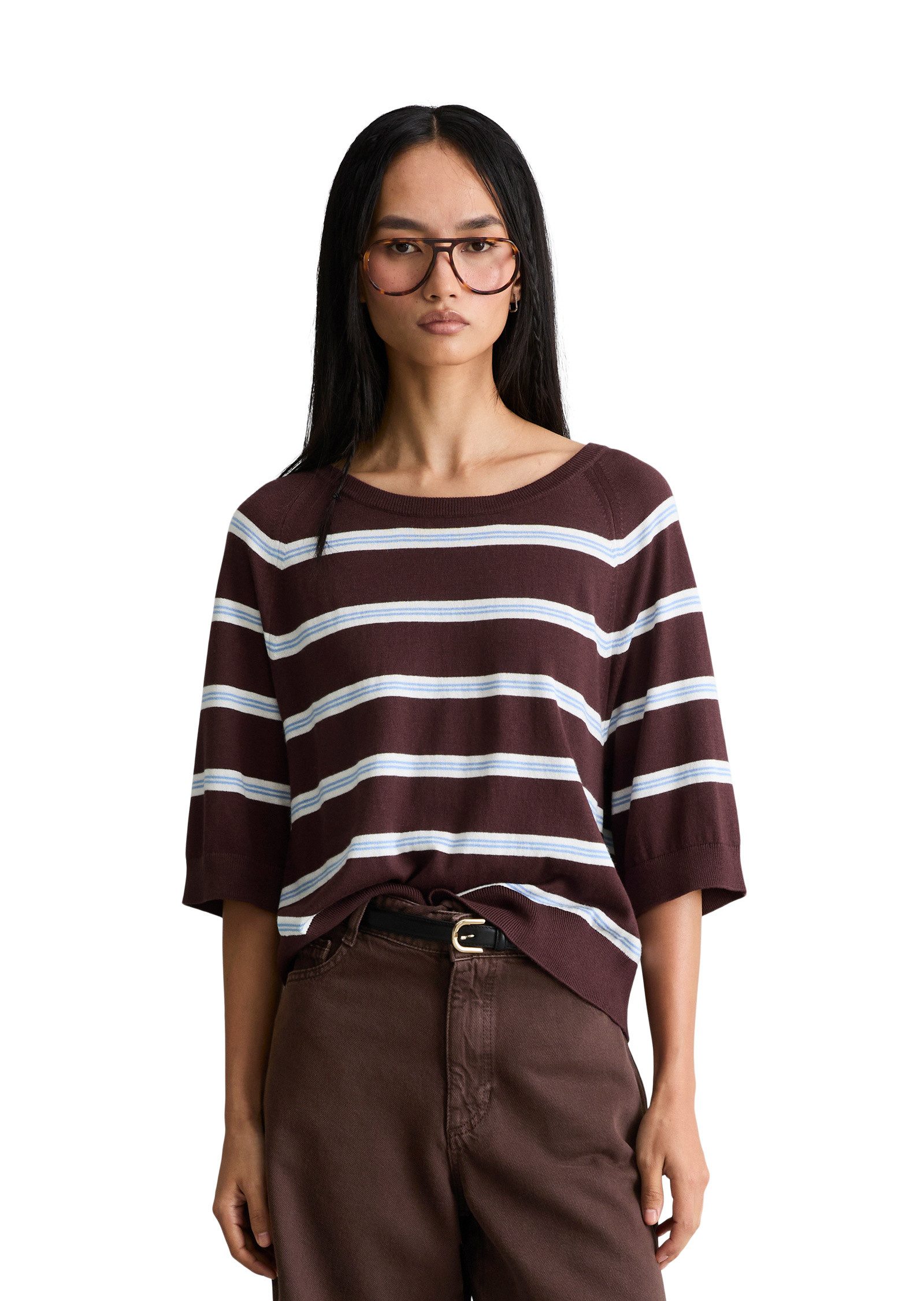 Marc O'Polo DENIM Strickpullover aus weichem Organic-Cotton-Modal-Mix