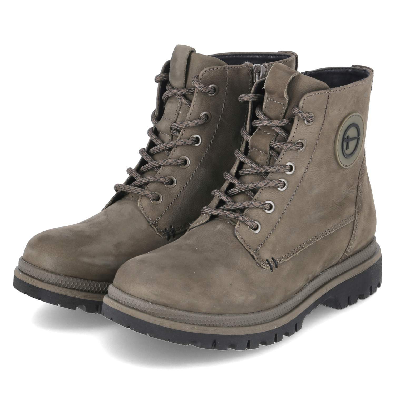 Tamaris Tamaris 1-25241-45/722 Damen Rauleder oliv Schnürstiefel günstig online kaufen