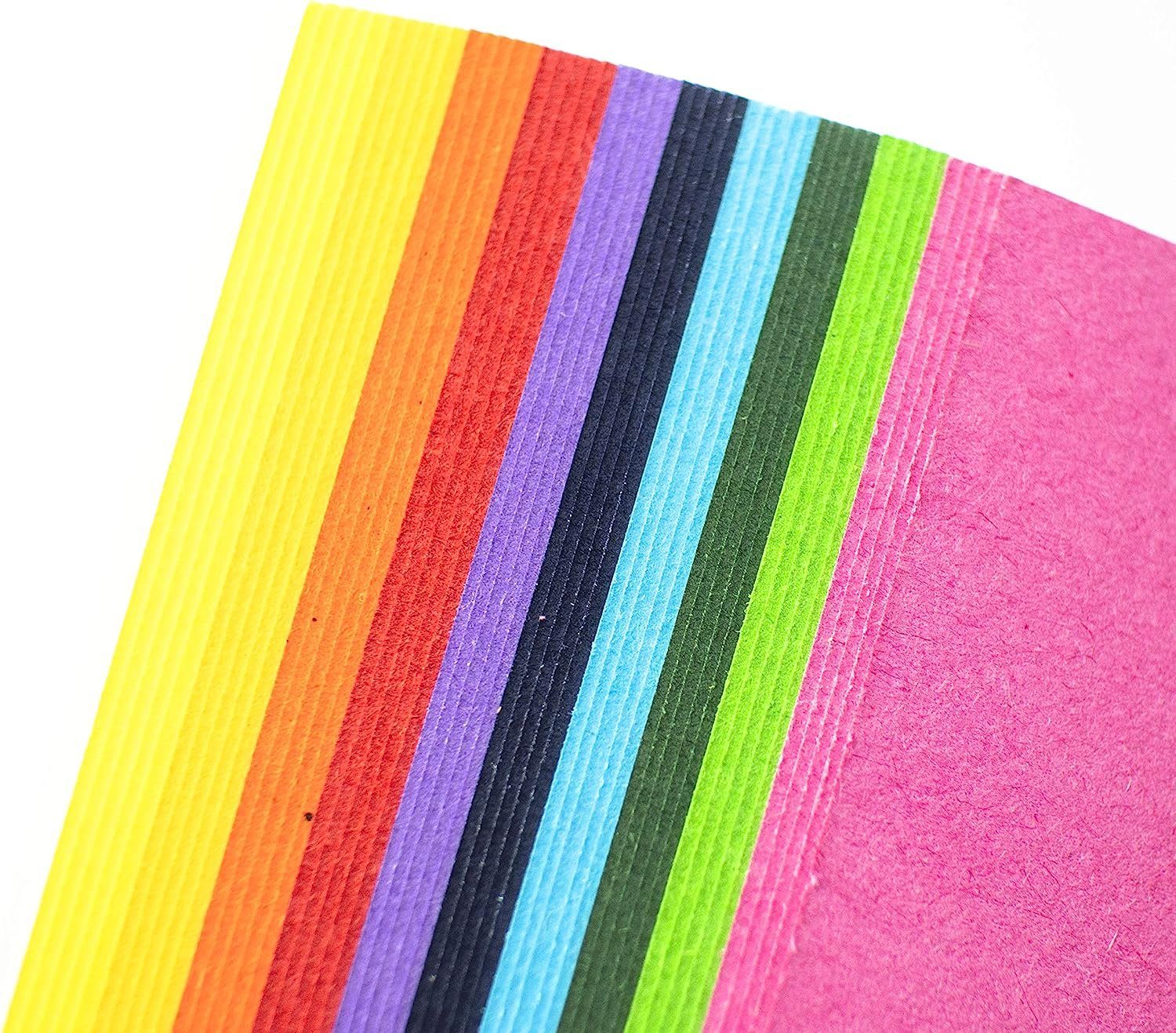 Mont Marte Bastelkartonpapier mit je 50 leicht 90 A5 5 A4, Blatt, x texturiert gr², x Farben, oder 10 Bastelpapier-Set