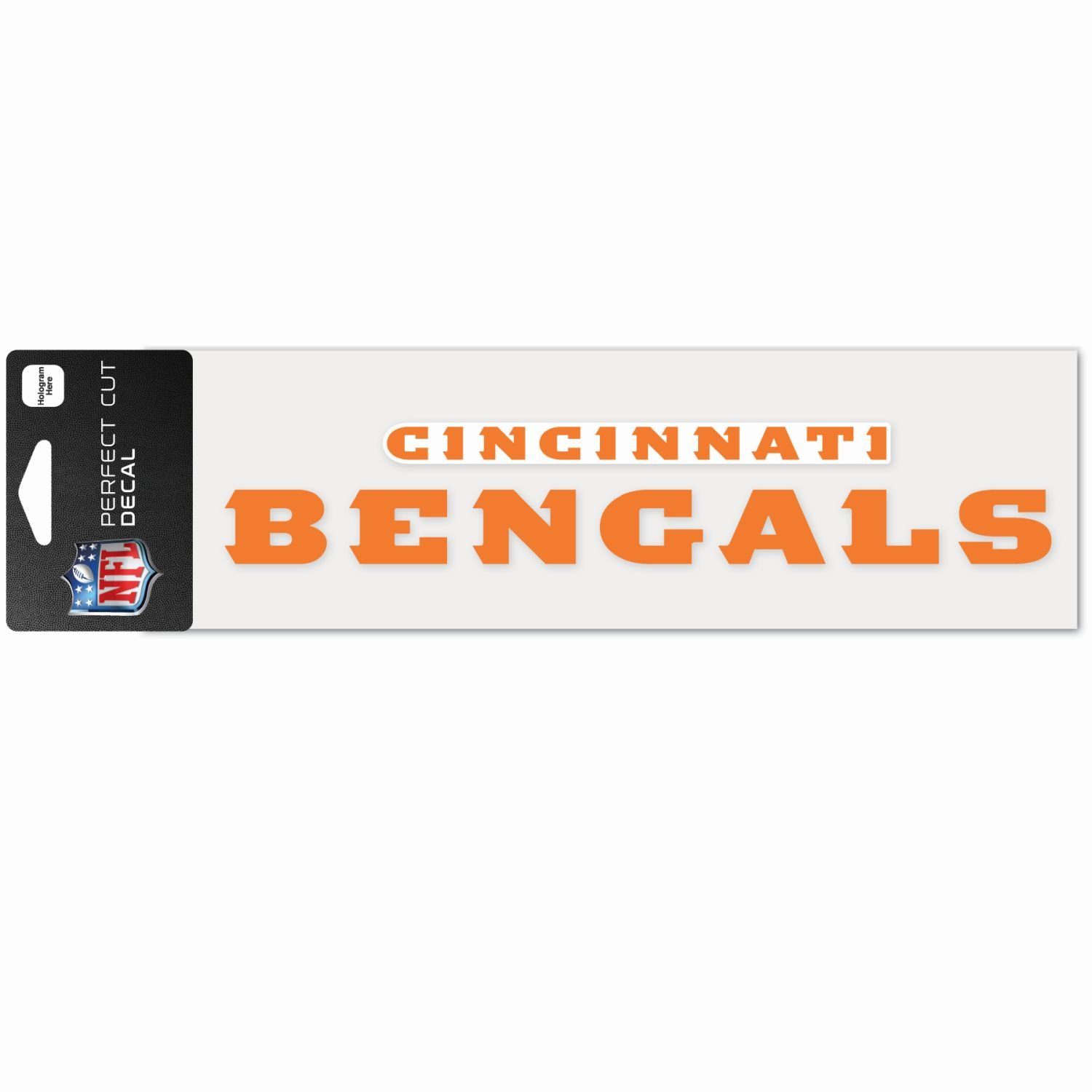 WinCraft Wanddekoobjekt Bengal Perfect 8x25cm NFL Cut Aufkleber Cincinnati