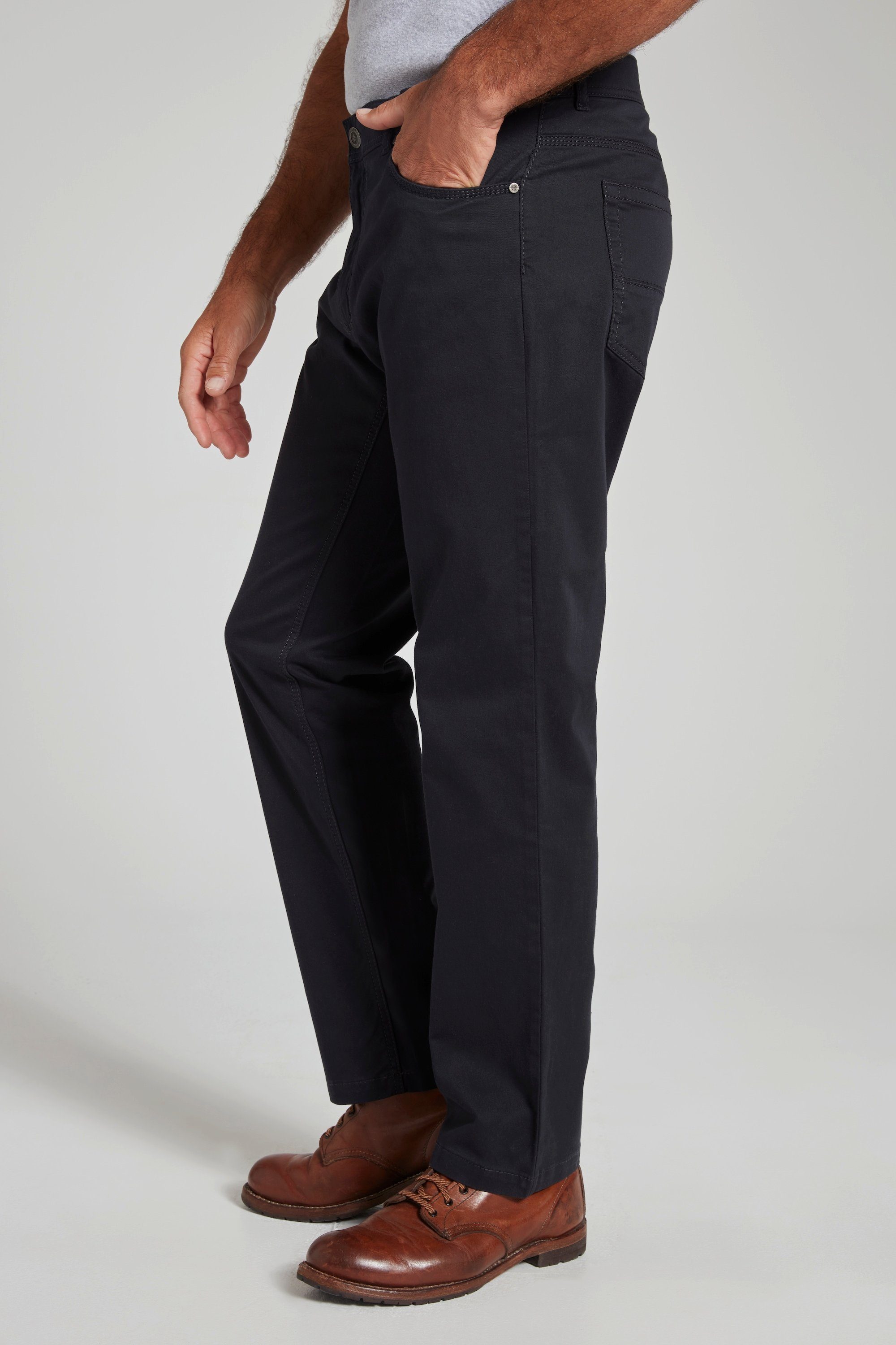 Bund Regular dunkel 5-Pocket-Jeans JP1880 5-Pocket Hose marine Fit elastischer