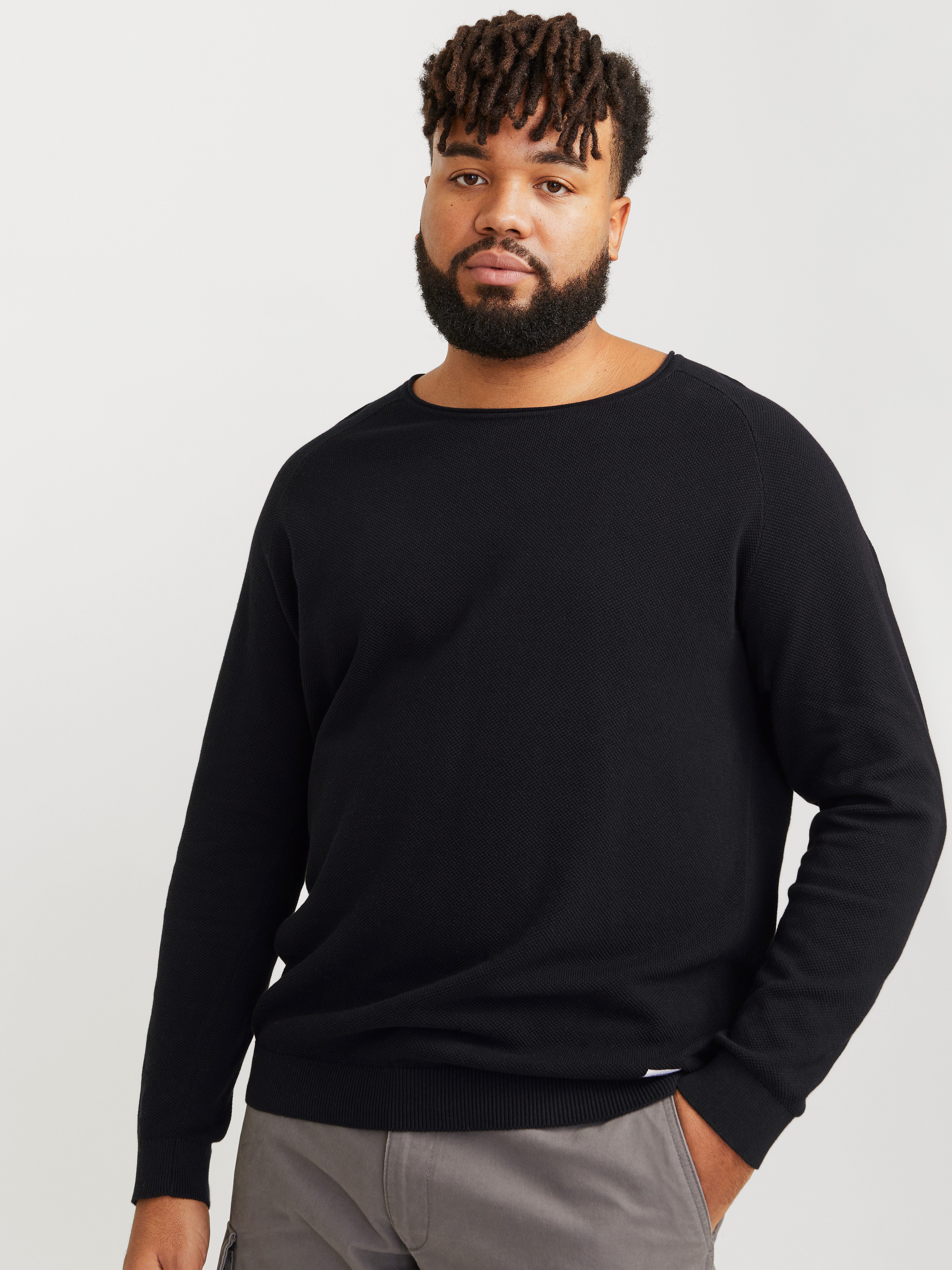 Rundhalspullover JJEHILL KNIT CREW NECK NOOS PLS