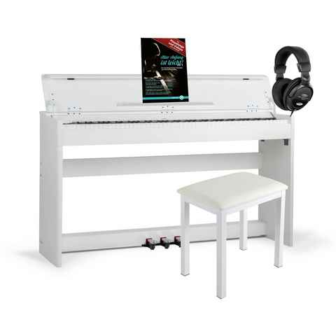 McGrey Digitalpiano DP-18 E-Piano - 88 gewichtete Tasten mit Hammermechanik (Dual- und Split-Funktion, 4-St., Inkl. Klavierbank, Kopfhörer und Schule), mit 128 Klänge und 600 Begleitrhythmen