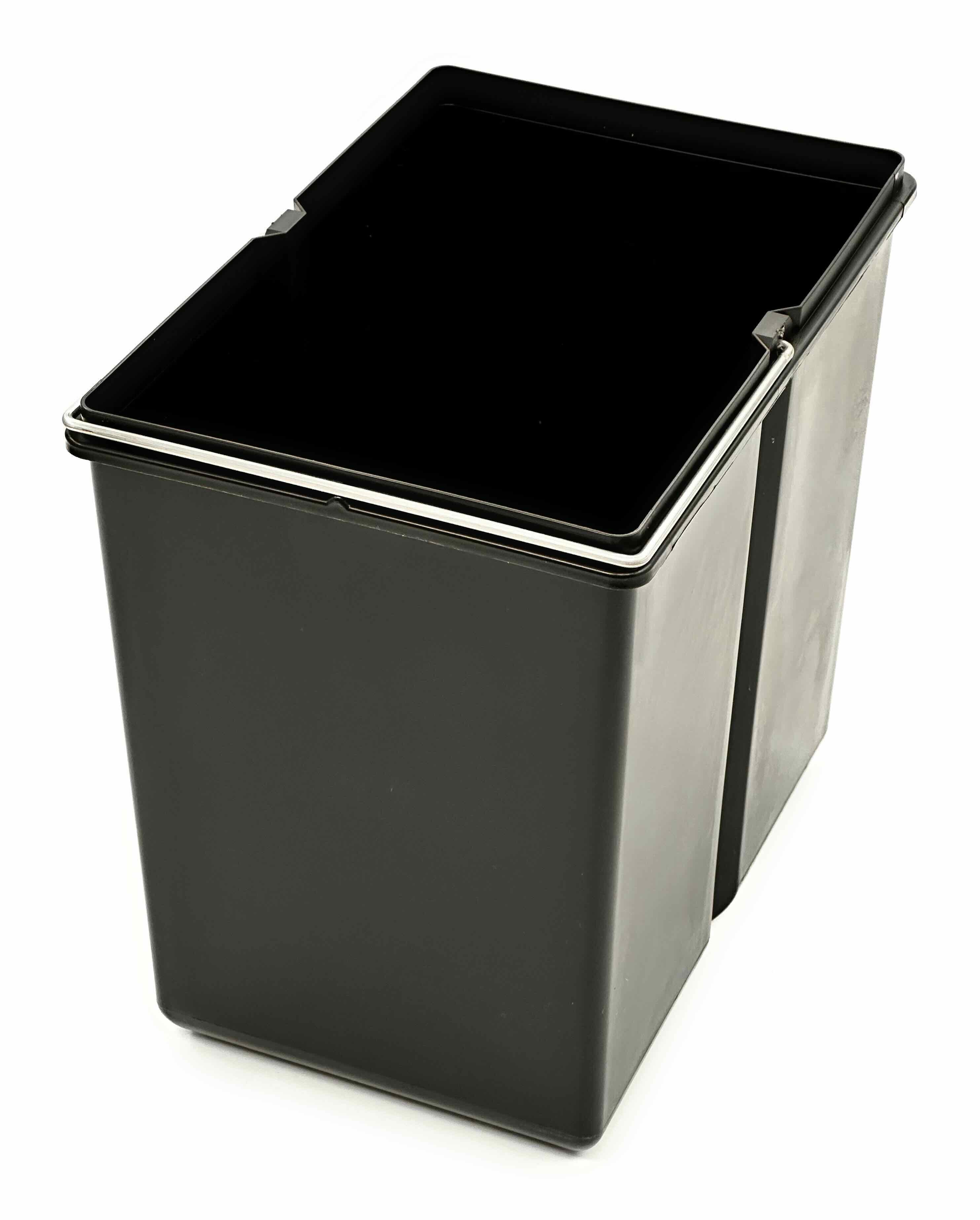 WESCO Einbaumülleimer WESCO Ersatzbehälter anthrazit, 15 Liter Einzeleimer