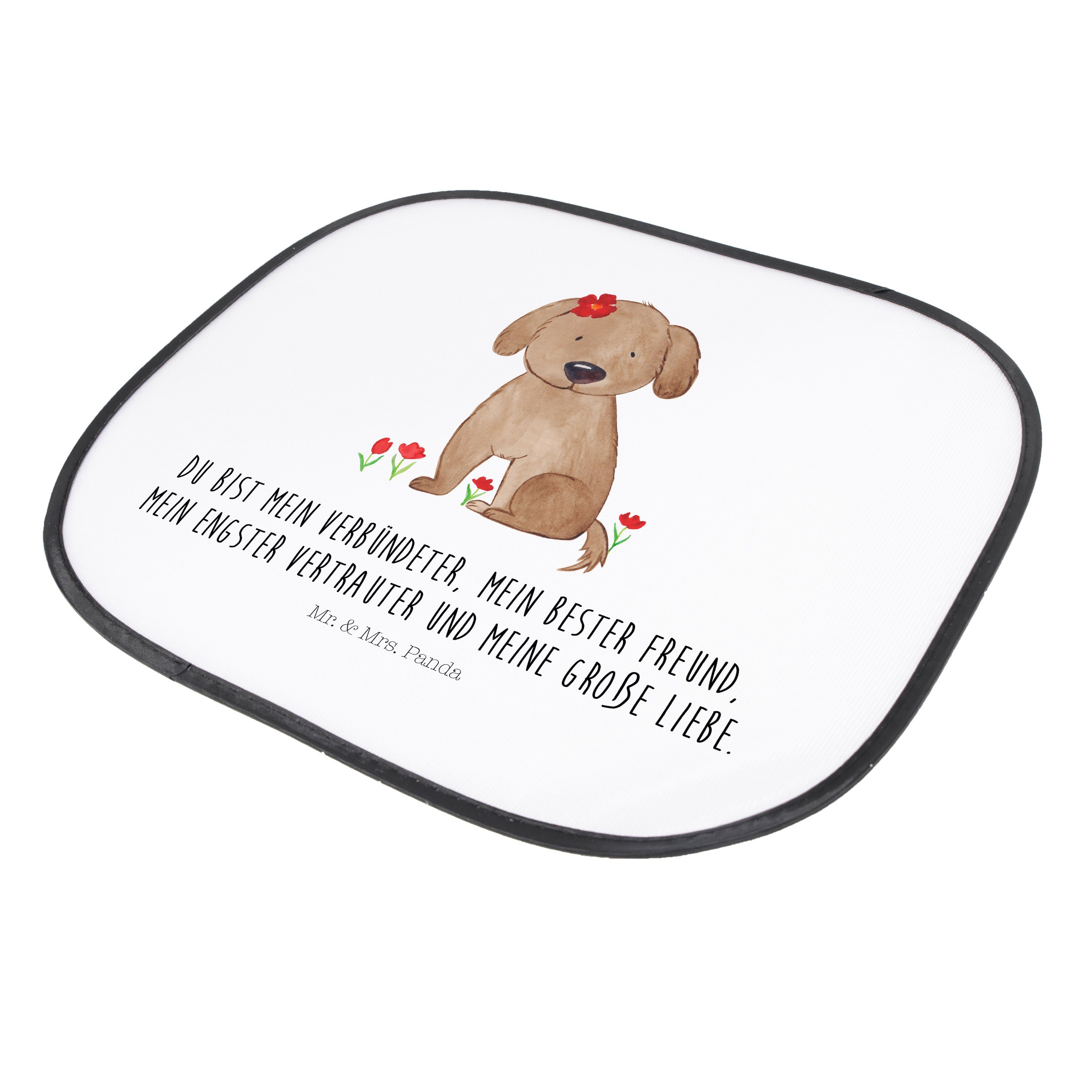 Sonnenschutz Hund Hundedame & Seidenmatt - Weiß Geschenk, Hundebesitzer, Mr. Mrs. Frauchen, - Panda, Hundemotiv