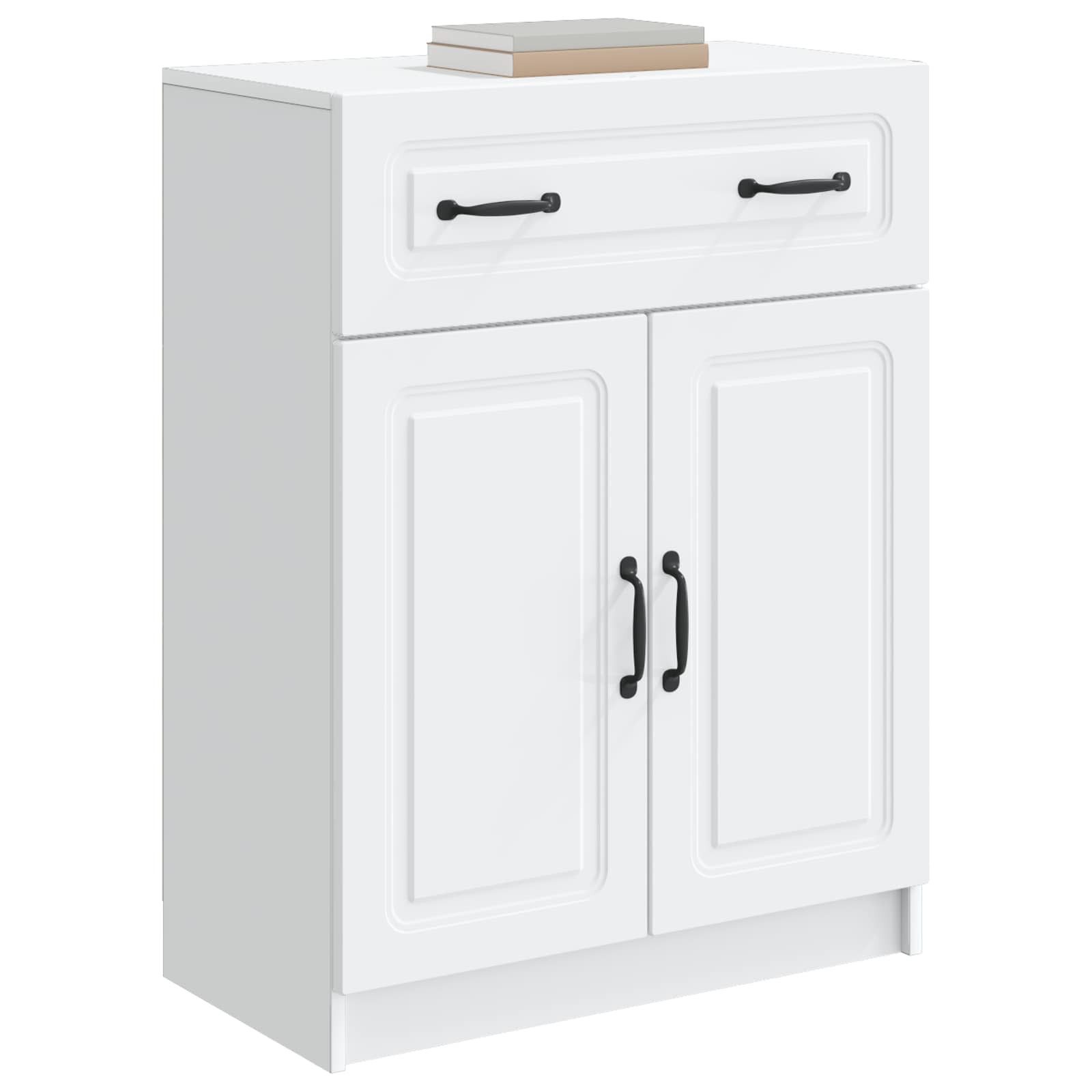 vidaXL Sideboard Sideboard Weiß 66 x 34,5 x 87 cm Holzwerkstoff (1 St)