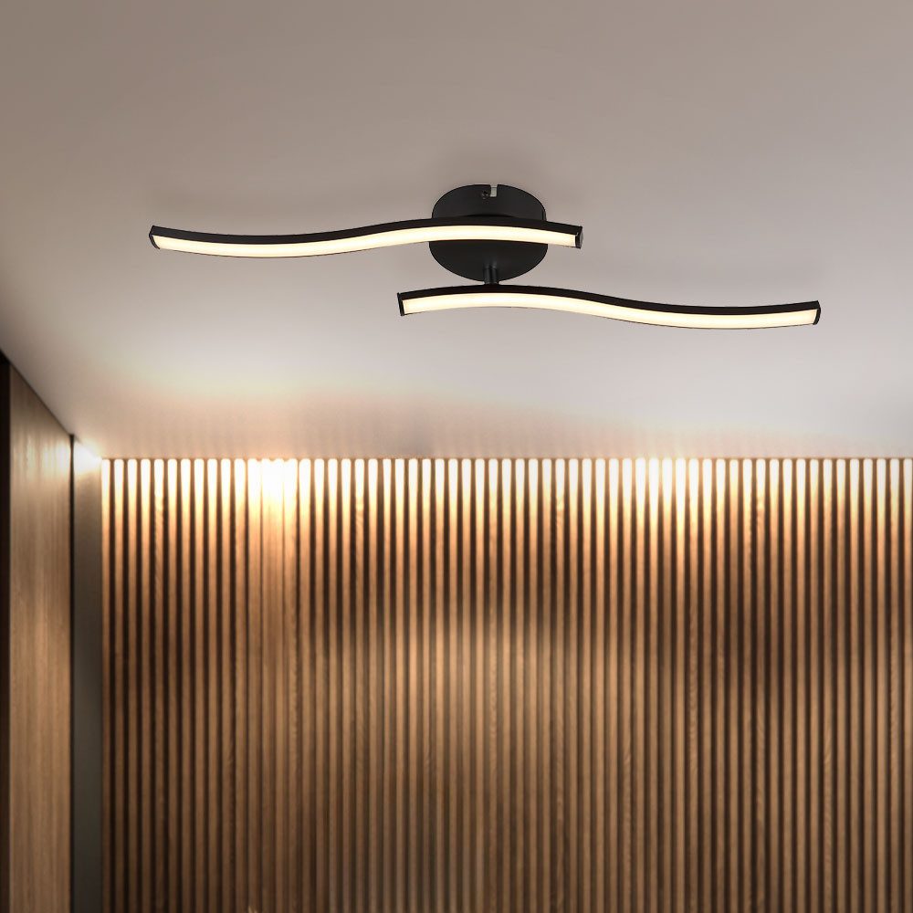 GLOBO LIGHTING LED Deckenleuchte, LED-Leuchtmittel fest verbaut, Warmweiß, Deckenleuchte Deckenlampe Wohnzimmerleuchte beweglich LED L 51,5 cm