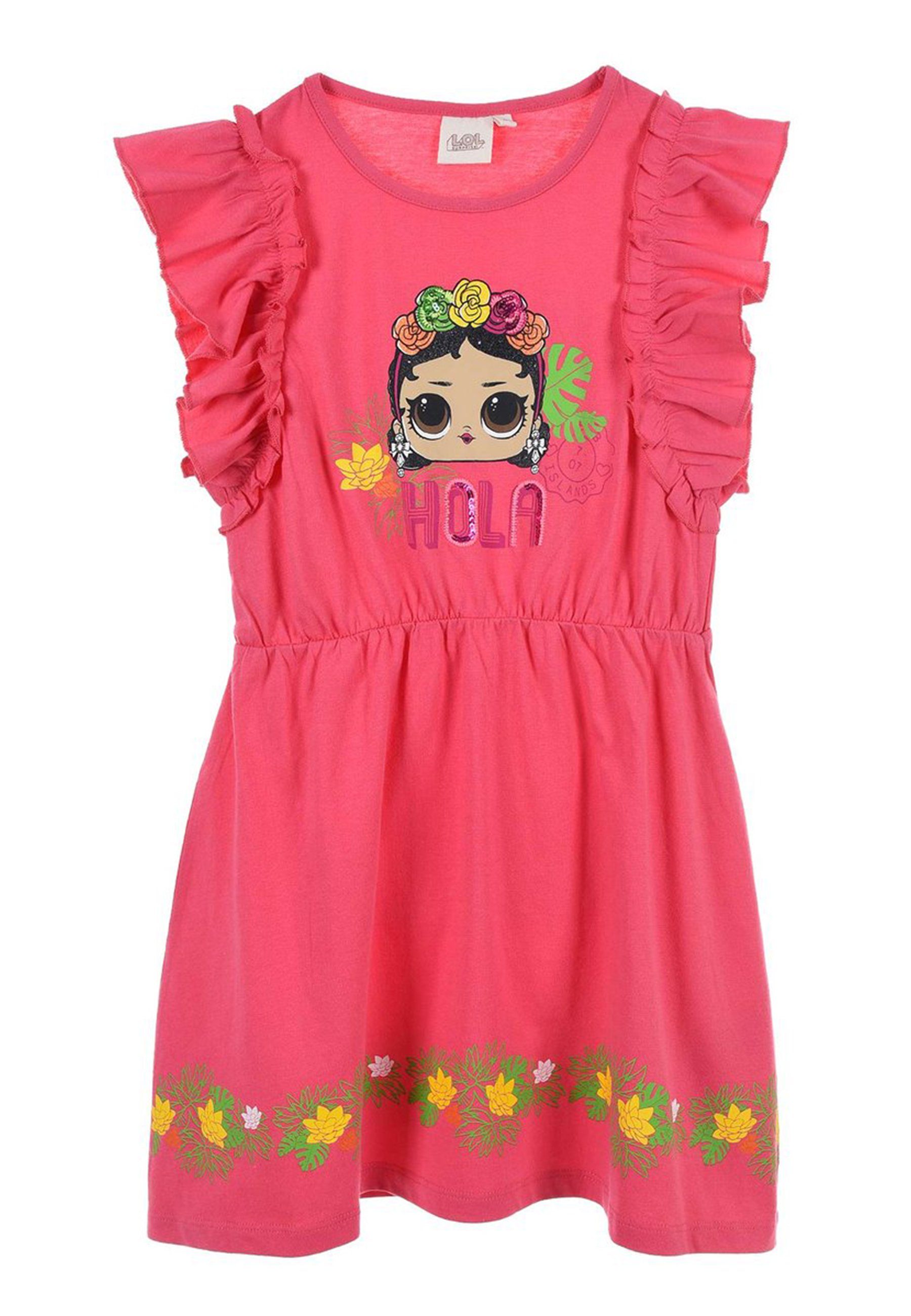 L.O.L. SURPRISE! A-Linien-Kleid Mädchen Sommer-Kleid Kinder Party-Kleid Tüll Pink