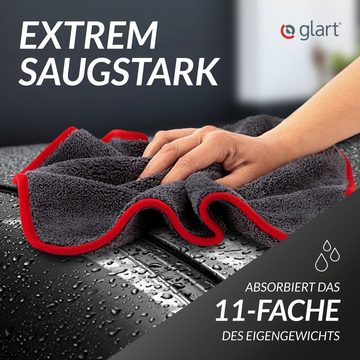 Glart 443TP4 Auto Mikrofasertücher 12er Set, superweich kratzerfrei 40x40cm Mikrofasertuch (80% Polyester, 20% Nylon, 40x40 cm)