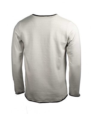 EMPIRE-THIRTEEN Sweater "EMPIRE" BASIC SWEATER MEN schwarzer Futterfaden