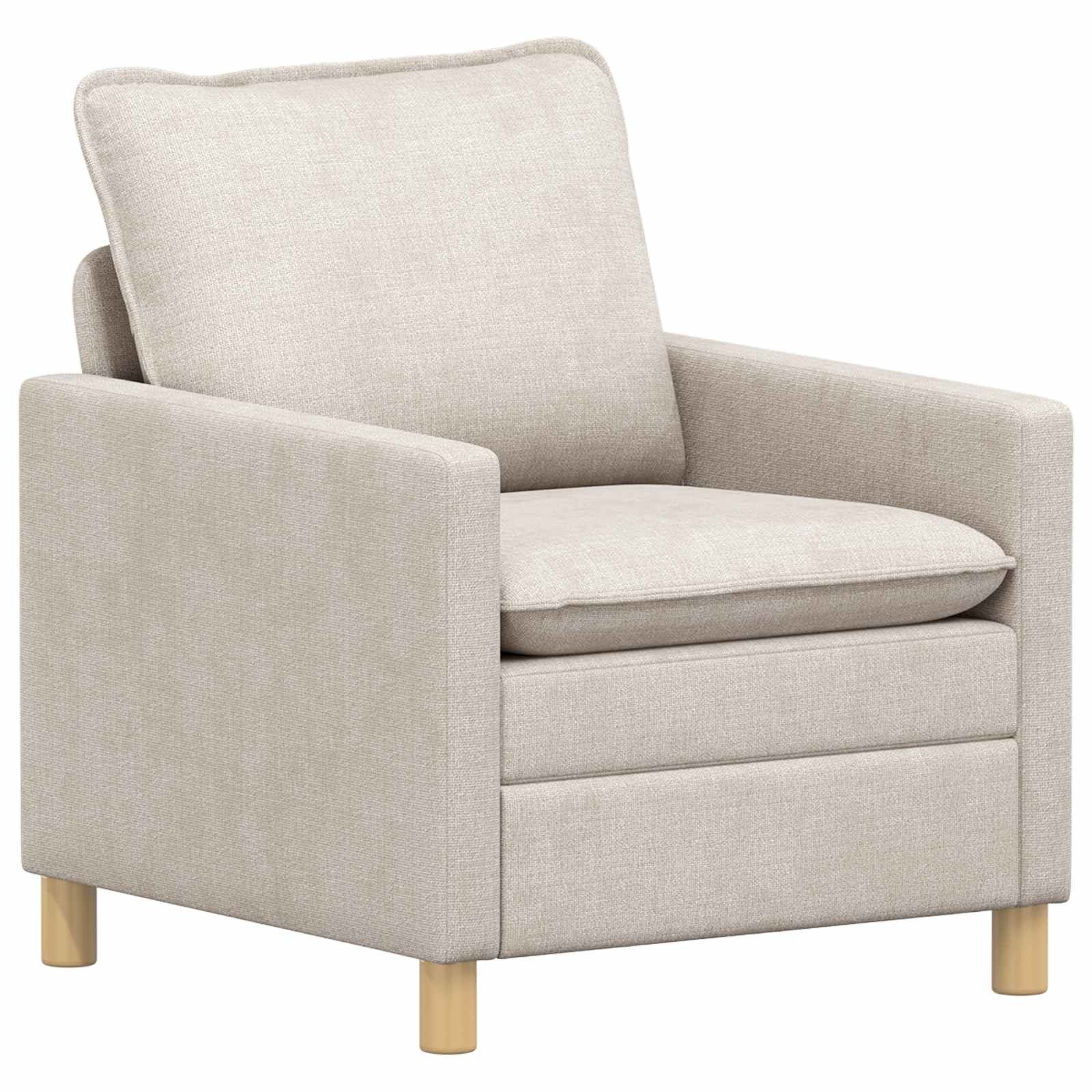 vidaXL Sofa Sofa Creme 76 x 81 x 87,5 cm Polyester, 1 Teile