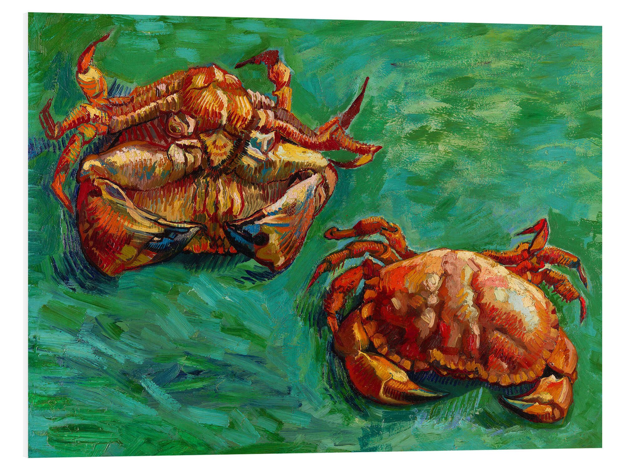 Posterlounge Wandbild Zwei Krabben, 1889, Vincent van Gogh, erhältlich als Poster, Leinwandbild, Wandsticker oder Acrylglasbild